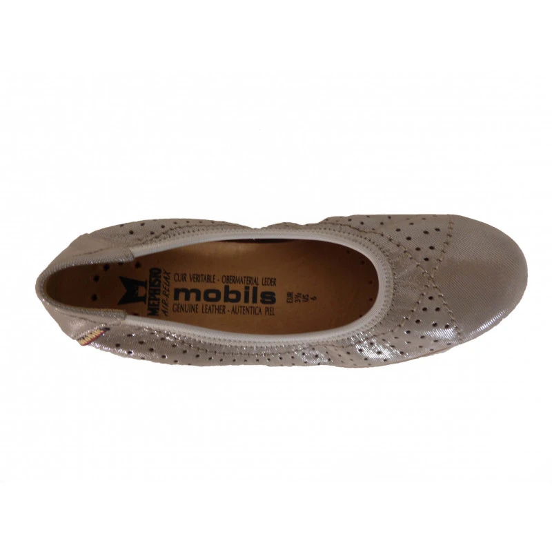 Ballerine En Cuir Mephisto Mobils Confort Camel – Image 3