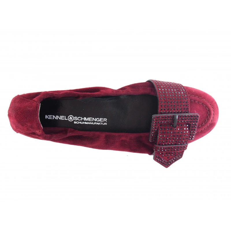 Ballerine Rouge à Talon En Cuir Femme K&S – Image 3