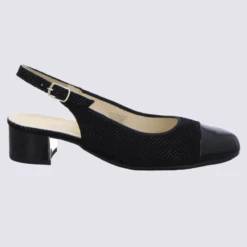 Ballerines Ara, Ballerines à Talons Tendances Femme En Cuir Noir