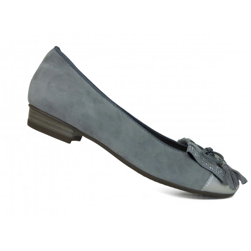 Ballerines En Cuir Argent Ara Tendance Femme