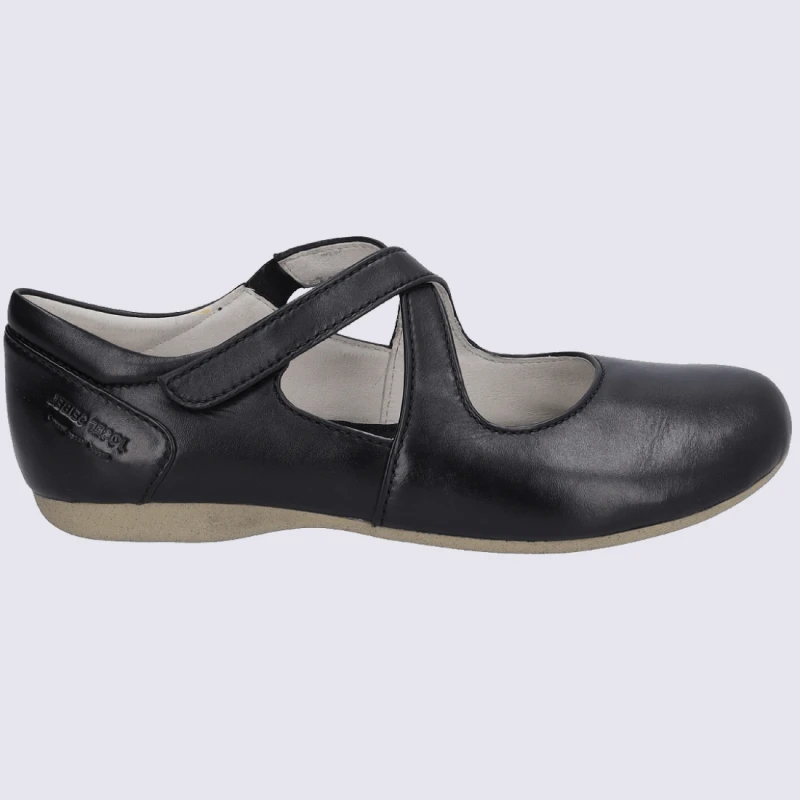 Ballerines Josef Seibel, Ballerines Ă Brides Femme En Cuir Noir