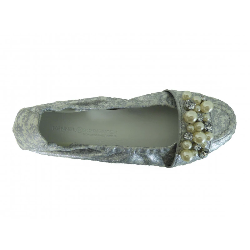 Ballerines K&S En Cuir Tendance Blanc – Image 3