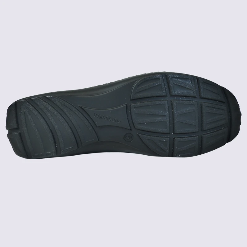 Ballerines Waldlaufer, Ballerines à Brides Femme En Cuir Velours Bleu Marine Mate – Image 4