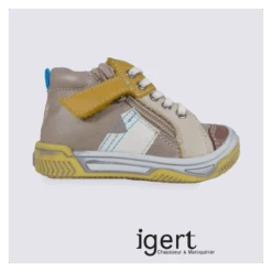 Basket Garçon à Glissière Baybotte En Cuir