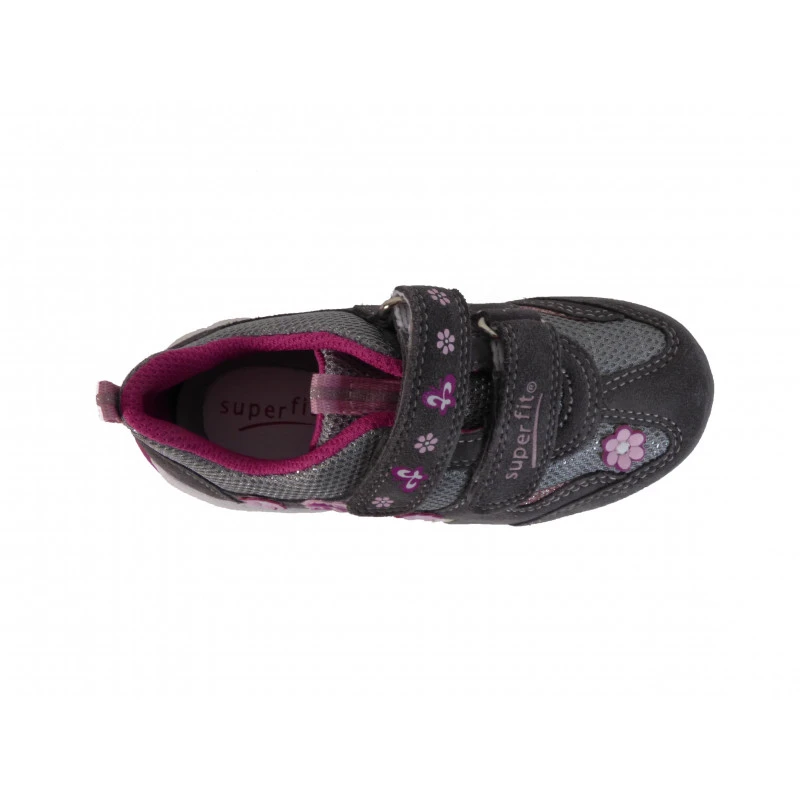 Basket Superfit Fille En Cuir Motif Papillon Et Fleur – Image 3