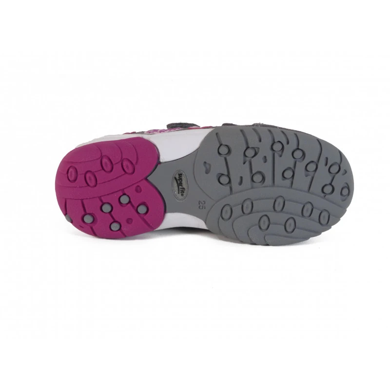 Basket Superfit Fille En Cuir Motif Papillon Et Fleur – Image 4