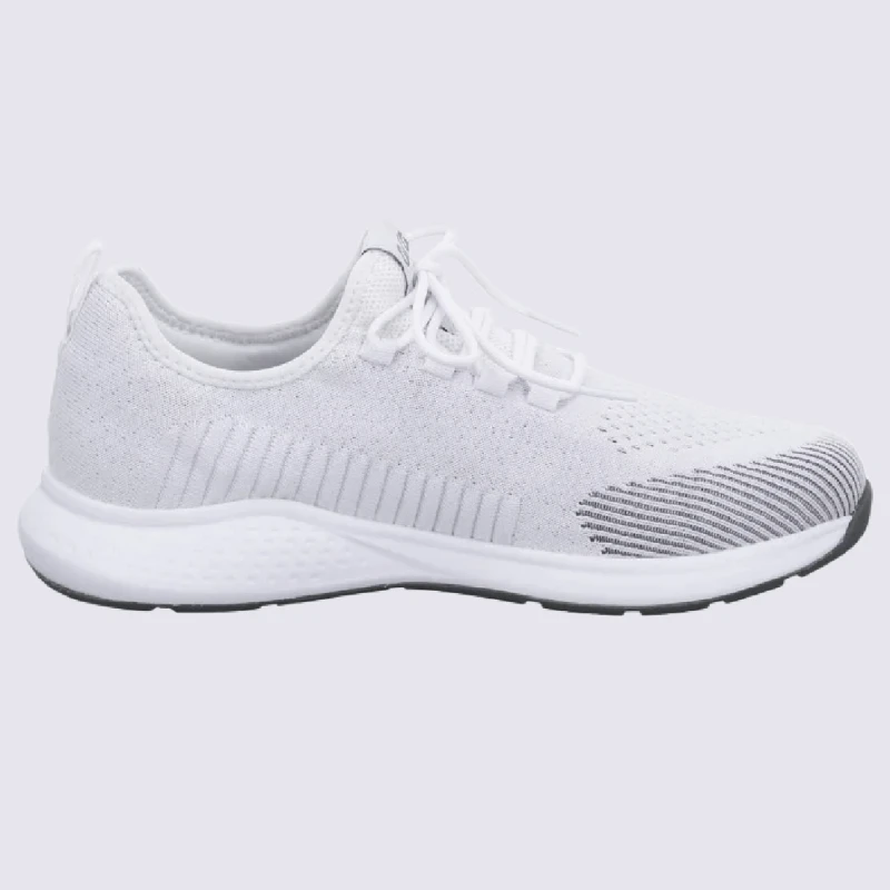 Baskets Ara, Baskets Ă Lacets Sidney Homme En Textile Blanc/gris