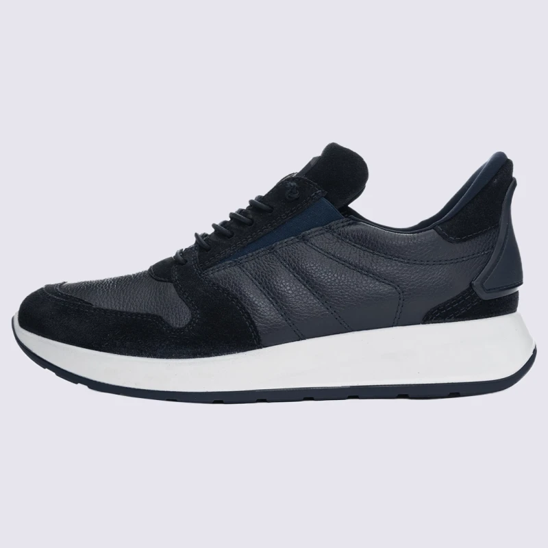 Baskets Ara, Baskets Sport Confort Homme En Cuir Bleu – Image 2