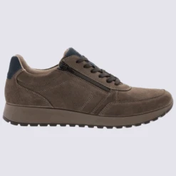 Baskets Ara, Baskets Sportives Homme En Cuir Marron Et Bleu