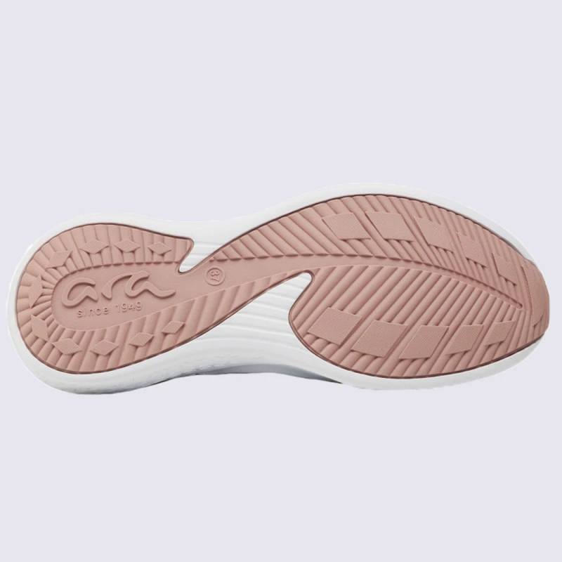 Baskets Ara, Baskets Tricotées à Strass Femme En Textile Rose Poudre – Image 4