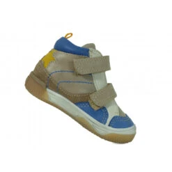 Baskets Babybotte En Cuir à Velcros Garçon