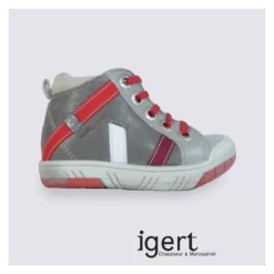 Baskets Babybotte Garçon En Cuir à Glissière