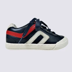 Baskets Bellamy, Baskets Sportswear Garçon En Cuir Marine