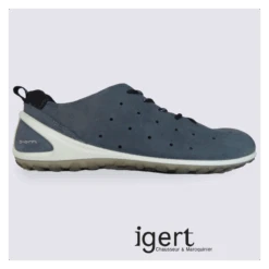 Baskets D'été Pour Homme Ecco En Cuir Perforé Gris