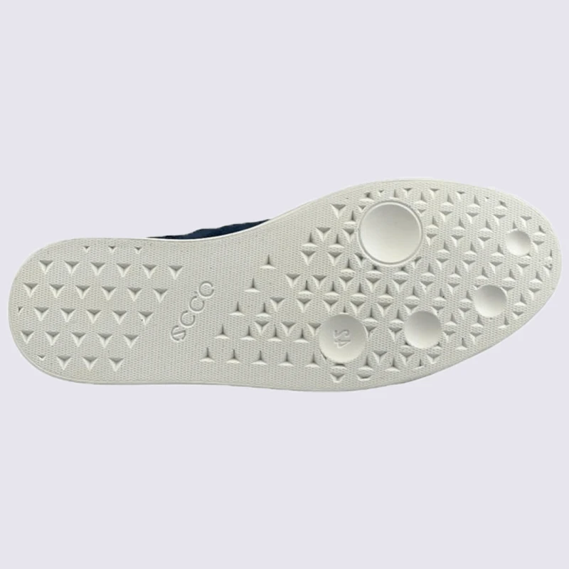 Baskets Ecco, Baskets Basses Pour Homme En Cuir Nubuck Bleu – Image 4