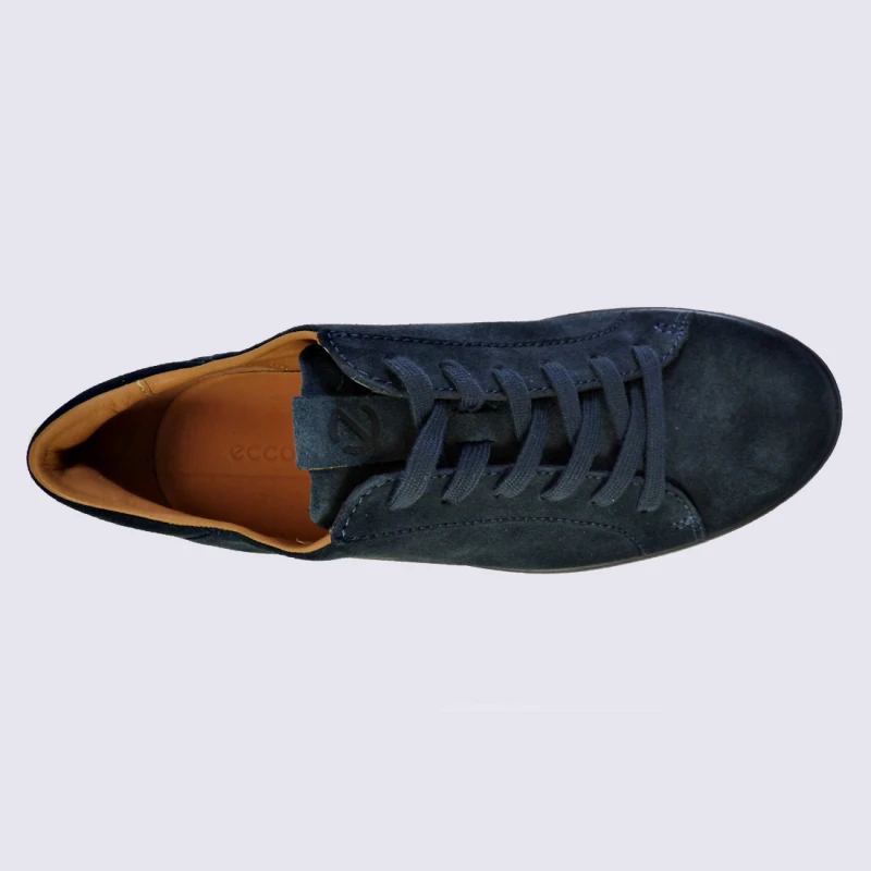 Baskets Ecco, Baskets Tendances Homme En Cuir Marine – Image 3