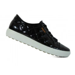 Baskets En Cuir Vernis Ecco Tendance