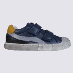 Baskets Garçon Bellamy à Velcro Bleu Marine