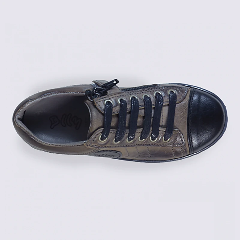 Baskets Garçon En Cuir Bellamy à Glissière – Image 3