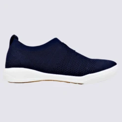 Baskets Josef Seibel, Baskets Slip-on Confortables Femme En Textile Bleu