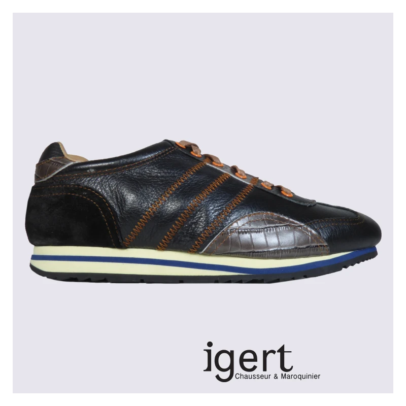 Baskets Kdopa, Baskets Homme En Cuir Relief