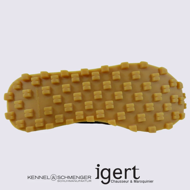 Baskets K&S, Baskets Tendances Au Design Rétro Femme En Cuir D'agneau Moka – Image 4