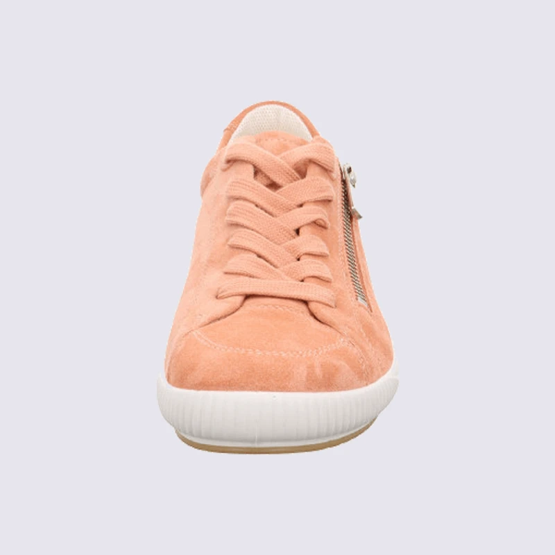 Baskets Legero, Baskets Basses Femme En Cuir Nubuck Velours PĂȘche â Image 3