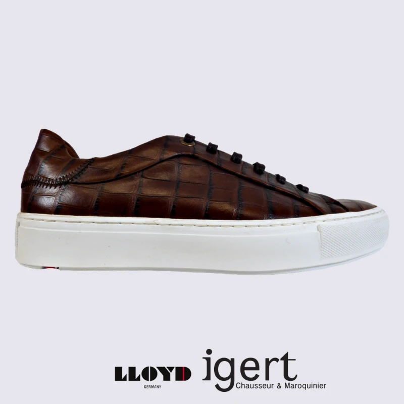 Baskets Lloyd, Baskets Tendances Homme En Cuir Cognac