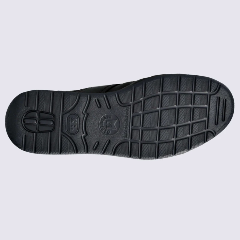 Baskets Mephisto, Baskets à Glissière Homme En Cuir Noir – Image 4