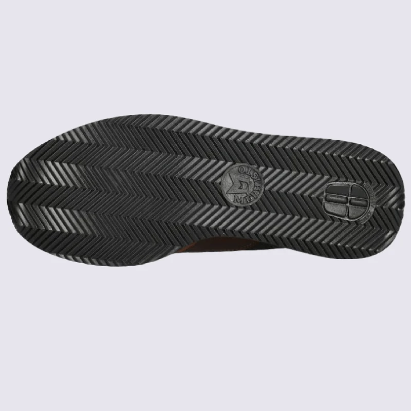 Baskets Mephisto, Baskets à Talons Compensés Femme En Cuir Velours Marron – Image 4