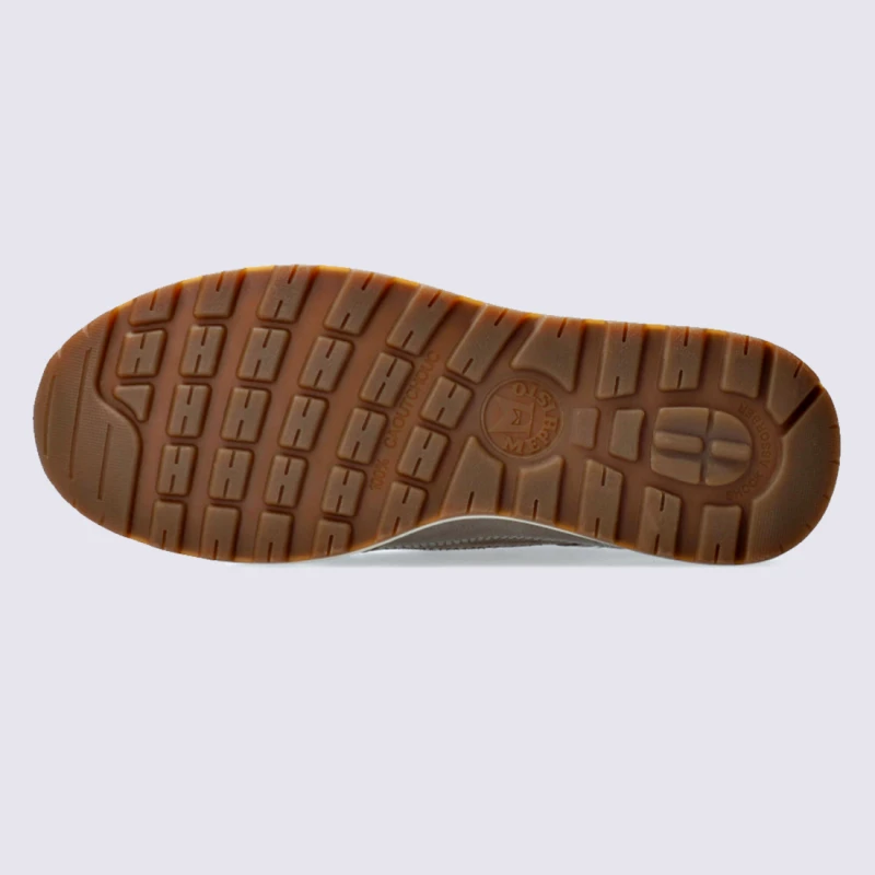 Baskets Mephisto, Baskets Basses Confort Homme En Cuir Lisse Gris Chaud – Image 4