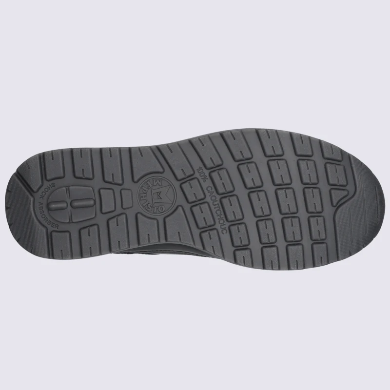 Baskets Mephisto, Baskets Basses Confort Homme En Cuir Lisse Noir – Image 4