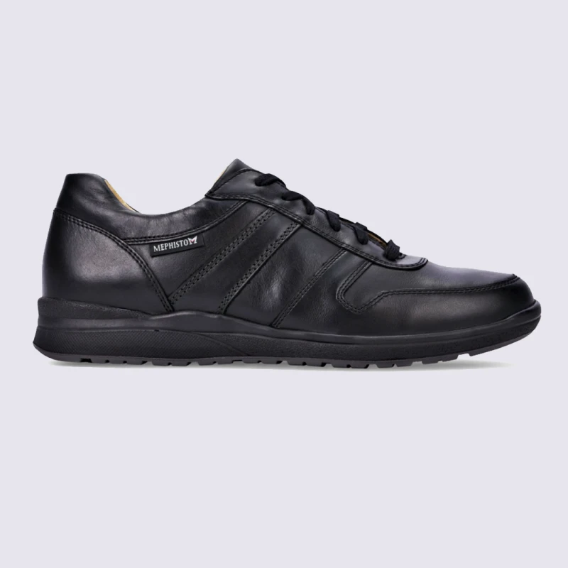 Baskets Mephisto, Baskets Basses Homme En Cuir Noir
