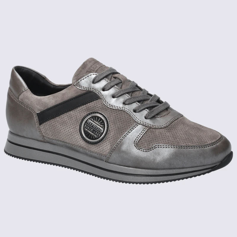 Baskets Mephisto, Baskets Métallisées Femme En Cuir Marron – Image 2