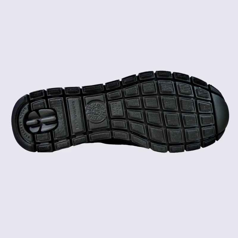 Baskets Mobils, Baskets Tendances Femme En Cuir Noir – Image 4