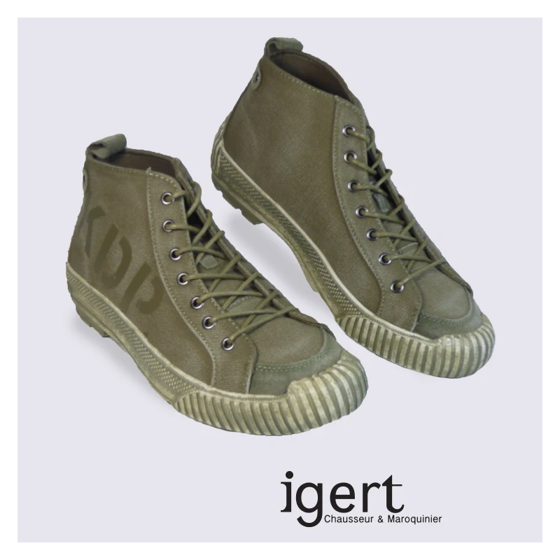 Baskets Montantes Homme Kdopa Kaki Tendance – Image 2