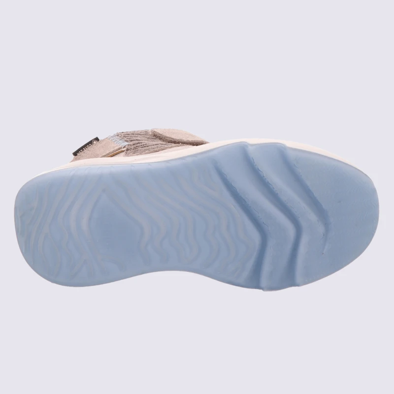 Baskets Superfit, Baskets Tendances Filles En Cuir Nubuck Beige – Image 4