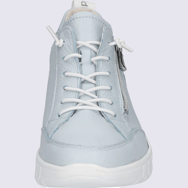 Baskets Waldlaufer, Baskets Confortables Et Tendance Zippées Femme En Cuir Bleu – Image 3