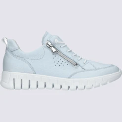 Baskets Waldlaufer, Baskets Confortables Et Tendance Zippées Femme En Cuir Bleu
