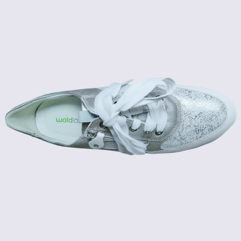 Baskets Waldlaufer, Baskets Confortables Himona à Zip Femme Blanc – Image 3