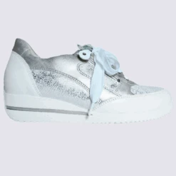 Baskets Waldlaufer, Baskets Confortables Himona à Zip Femme Blanc