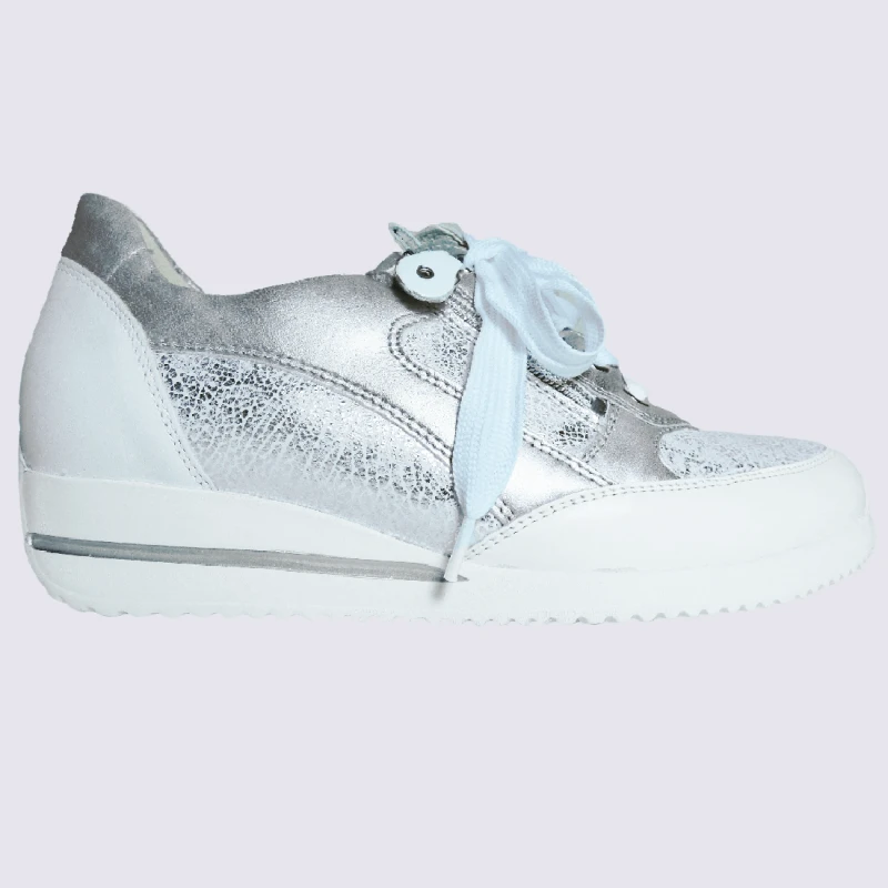 Baskets Waldlaufer, Baskets Confortables Himona Ă Zip Femme Blanc