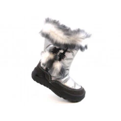 Botte De Neige Fourrée Fille Argent