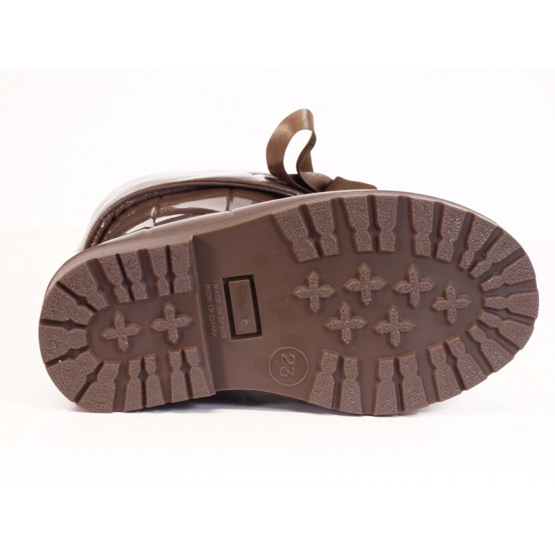 Botte De Pluie Enfant Fourrée Taupe TTY – Image 3