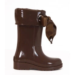 Botte De Pluie Enfant Fourrée Taupe TTY