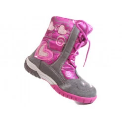 Botte Fille Fourrée Hiver à Lacets Rose Superfit