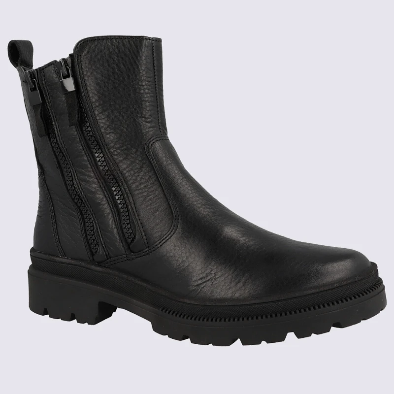 Bottes Ara, Bottes Tendances Femme En Cuir Noir – Image 2