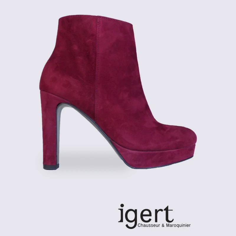 Bottines Ă Talon K&S En Cuir Tendance