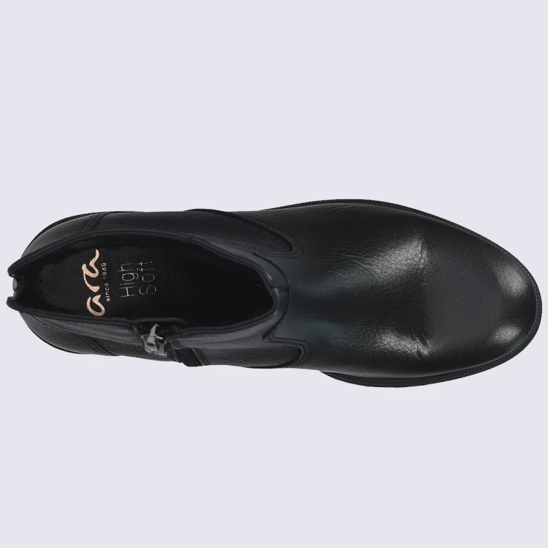 Bottines Ara, Bottines élégantes à Talons Femme En Cuir Noir – Image 3