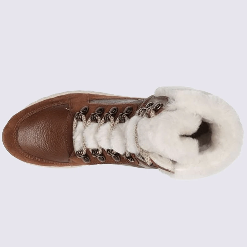 Bottines Ara, Bottines Tendances Fourrées Femme En Cuir Camel – Image 3